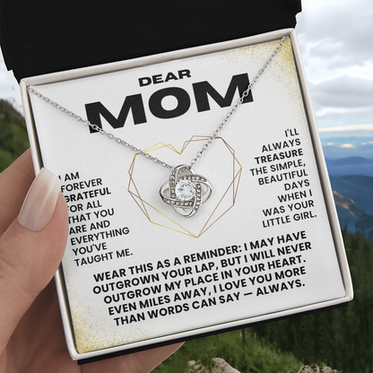 Love Knot Necklace - Dear Mom - Gift Set #M01
