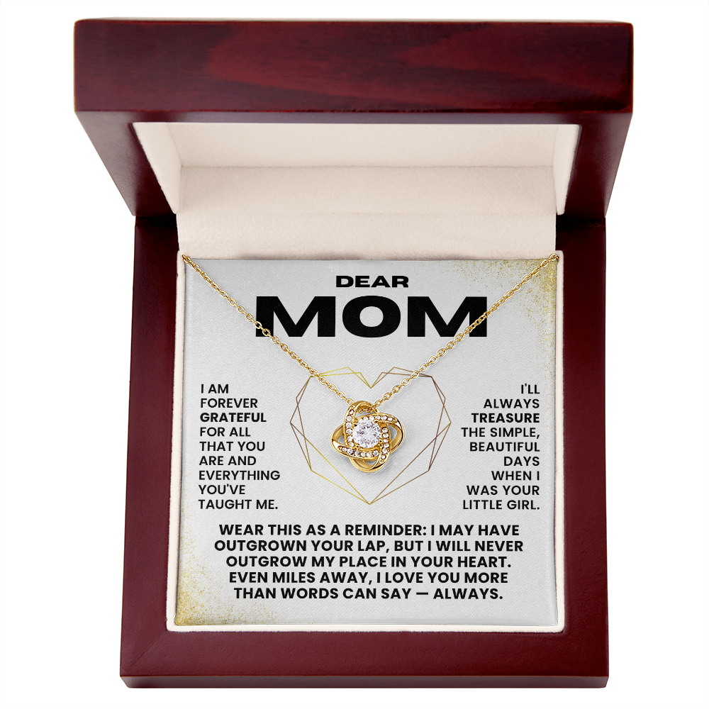 Love Knot Necklace - Dear Mom - Gift Set #M01