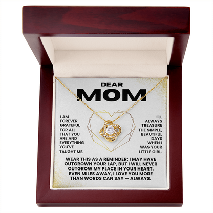 Love Knot Necklace - Dear Mom - Gift Set #M01