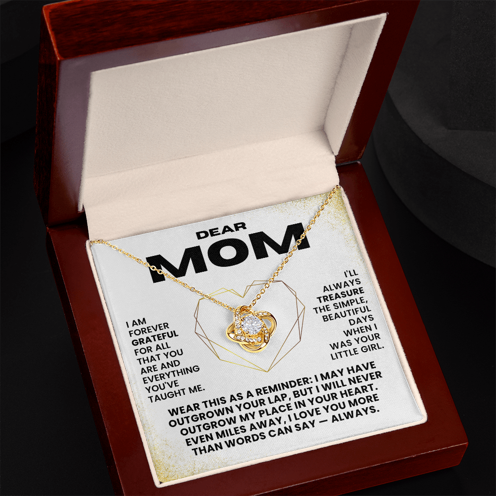 Love Knot Necklace - Dear Mom - Gift Set #M01