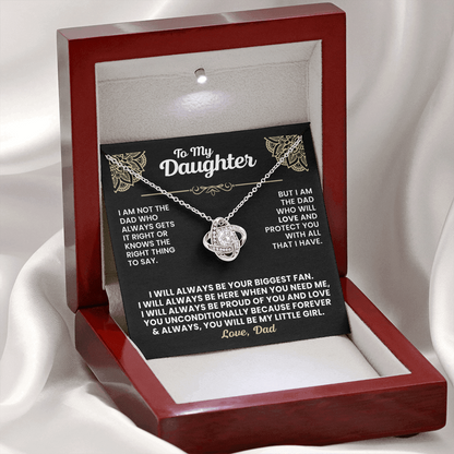 Love Knot Necklace - To My Daughter - Gift Set #D02