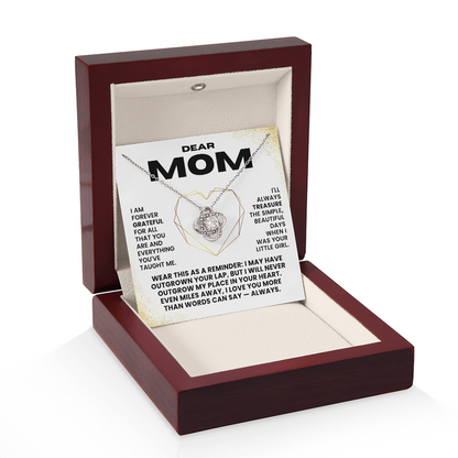 Love Knot Necklace - Dear Mom - Gift Set #M01