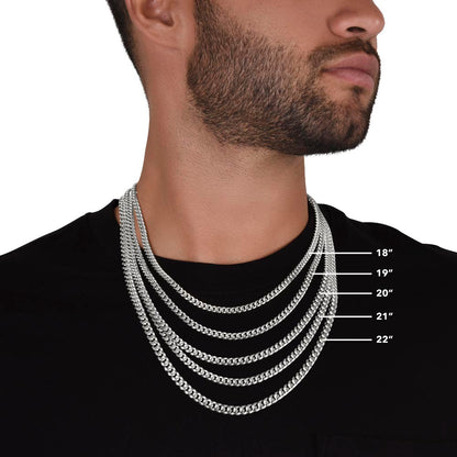Non-Message Card Cuban Link Chain for Him