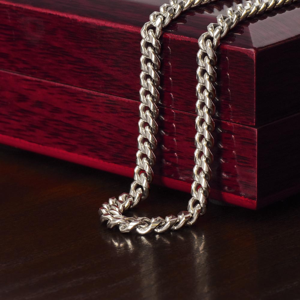 Non-Message Card Cuban Link Chain for Him