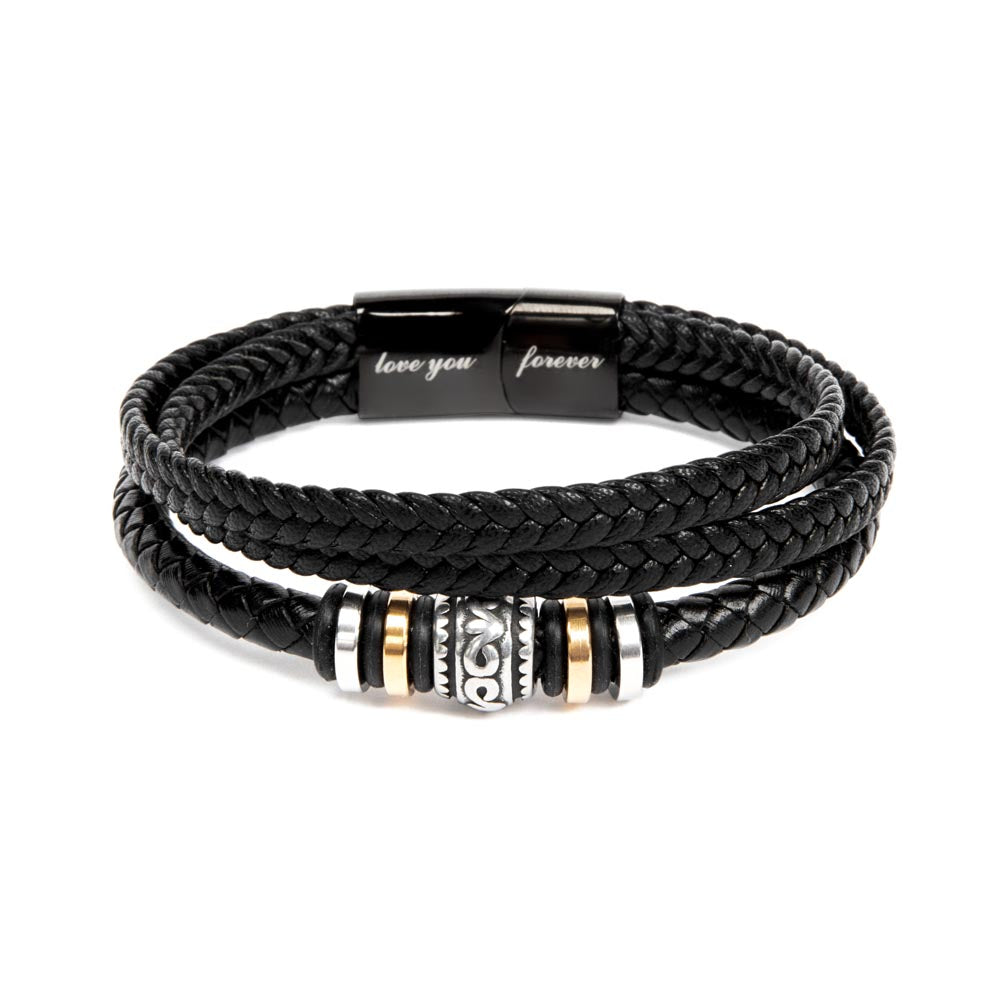 For Son: Love You Forever Bracelet with Message Card — "I'll always be with you"
