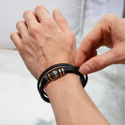 For Son: Love You Forever Bracelet with Message Card — "I'll always be with you"