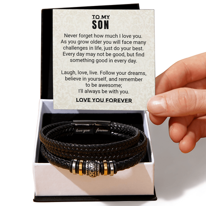 Love You Forever Bracelet for Son