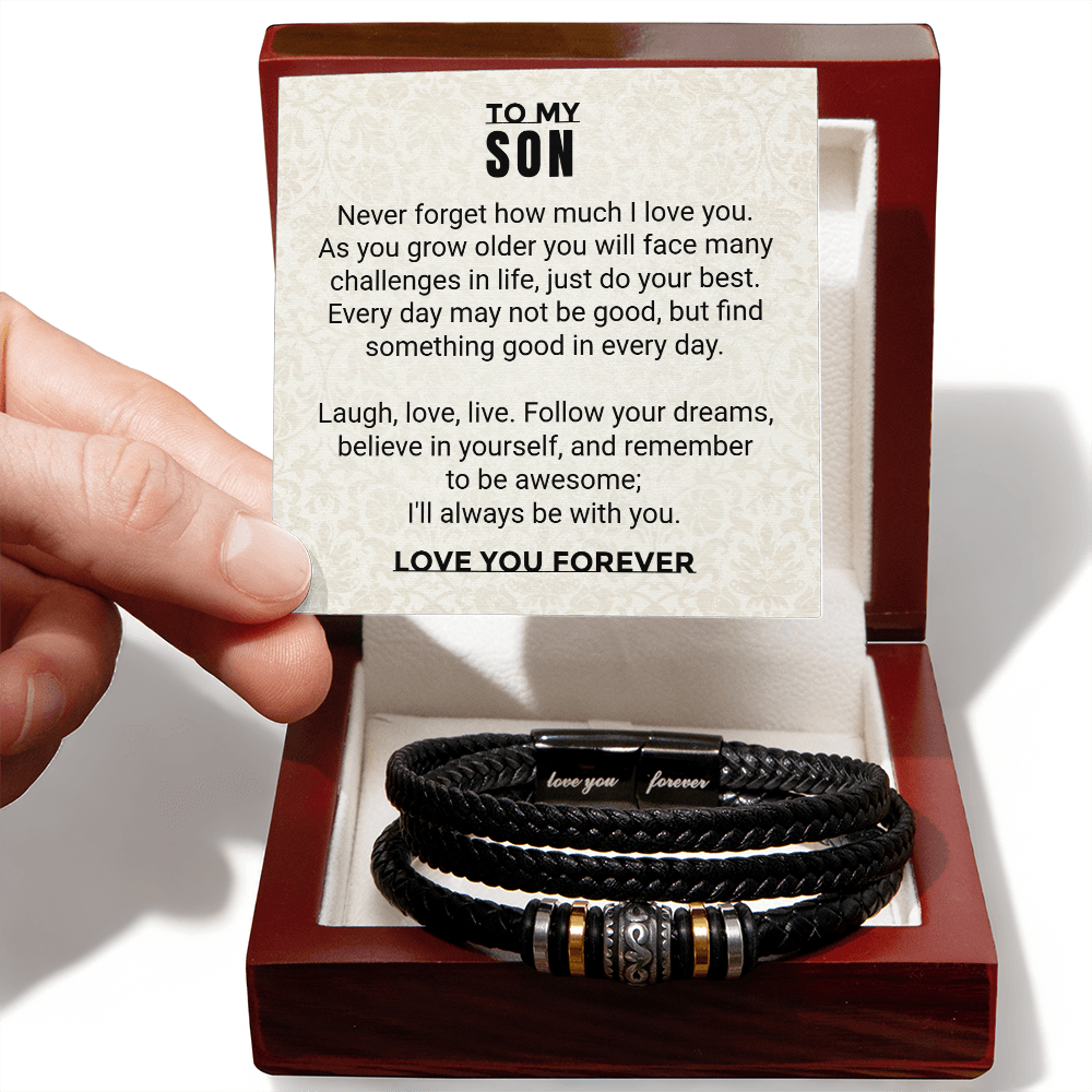 Love You Forever Bracelet for Son