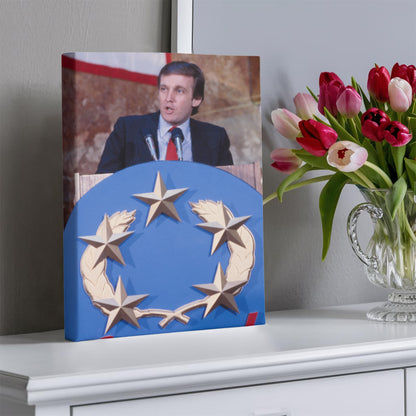 Canvas Wall Art - Donald Trump, New Jersey Generals Owner, 1985