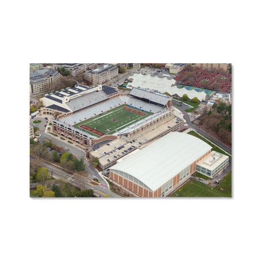 Canvas Wall Art - Boston College campus in the affluent village of Chestnut Hill, west of the city, with a focus on Alumni Stadium, the university's football field
