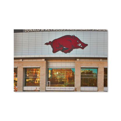 Canvas Wall Art - The Donald W. Reynolds Razorback Stadium, home of the University of Arkansas Razorbacks football team in Fayetteville