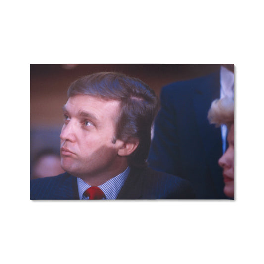 Canvas Wall Art - Donald Trump, Press conference at Trump Tower, U.S. football league, New Jersey Generals football, 1982