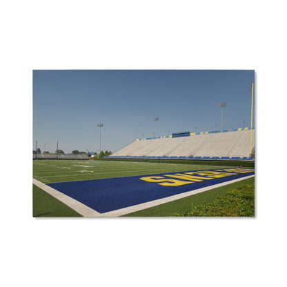 Canvas Wall Art - Field-level view of Tubby Raymond Field, the football stadium at the University of Delaware in Newark