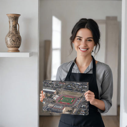 Canvas Wall Art - Tucson, Arizona, area, with a focus on the campus and football stadium of the Tucson High Magnet School