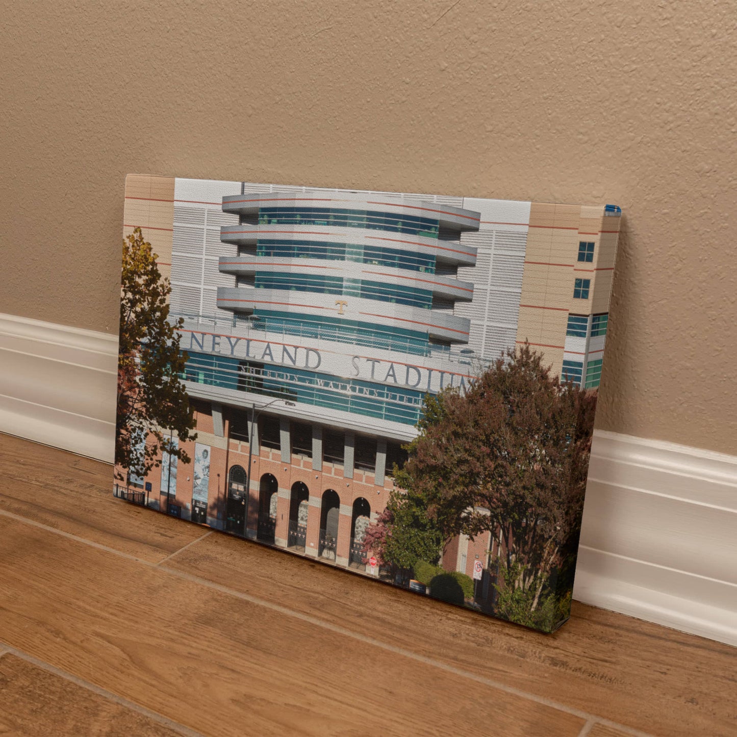 Canvas Wall Art - Neyland Stadium, the home of the University of Tennessee Volunteers' football team on the sprawling campus in Knoxville