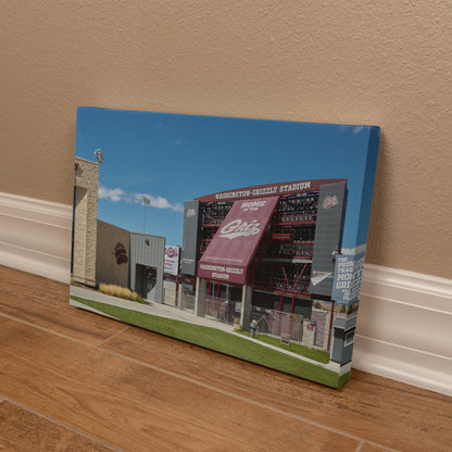 Canvas Wall Art - Washington-Grizzly Stadium, the home field of the University of Montana's football team, nicknamed the Grizzlies, in Missoula
