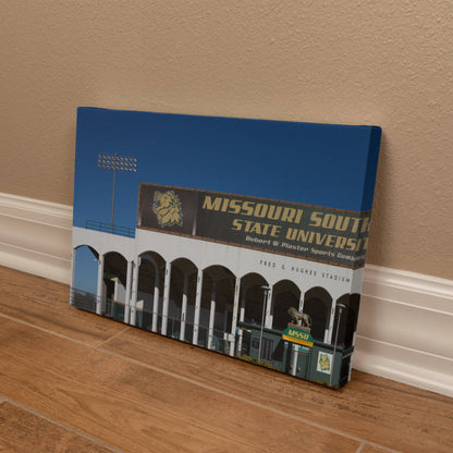 Canvas Wall Art - Fred G. Hughes Stadium, the football team's home field at Missouri Southern State University in Joplin