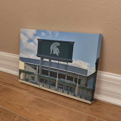 Canvas Wall Art - Spartan Stadium, the football stadium at Michigan State University in East Lansing. The university's athletic teams are nicknamed Spartans