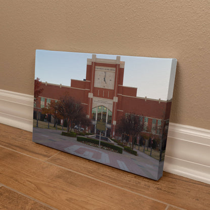 Canvas Wall Art - The Gaylord Family Oklahoma Memorial Stadium in Norman, a prominent suburb of the Oklahoma capital city, is the home field of the Oklahoma Sooners football teamty