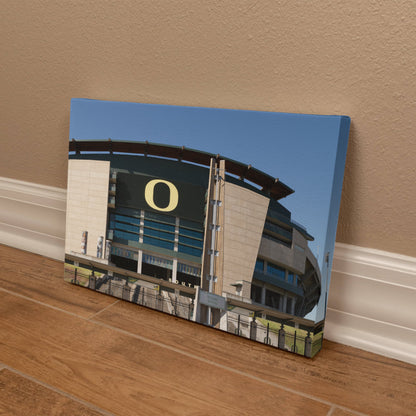 Canvas Wall Art - The Autzen Stadium is the home field of the Oregon Ducks football team