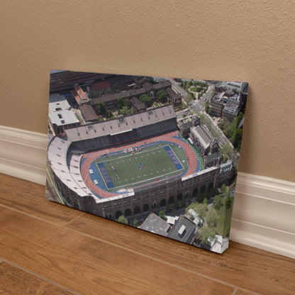 Canvas Wall Art - Aerial view of Philadelphia, Pennsylvania, with a focus on Franklin Field, home of the Penn Relays