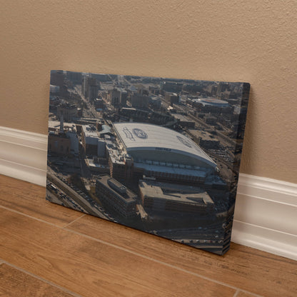 Canvas Wall Art - Ford Field, the domed multipurpose stadium that is home to the Detroit Lions of the NFL