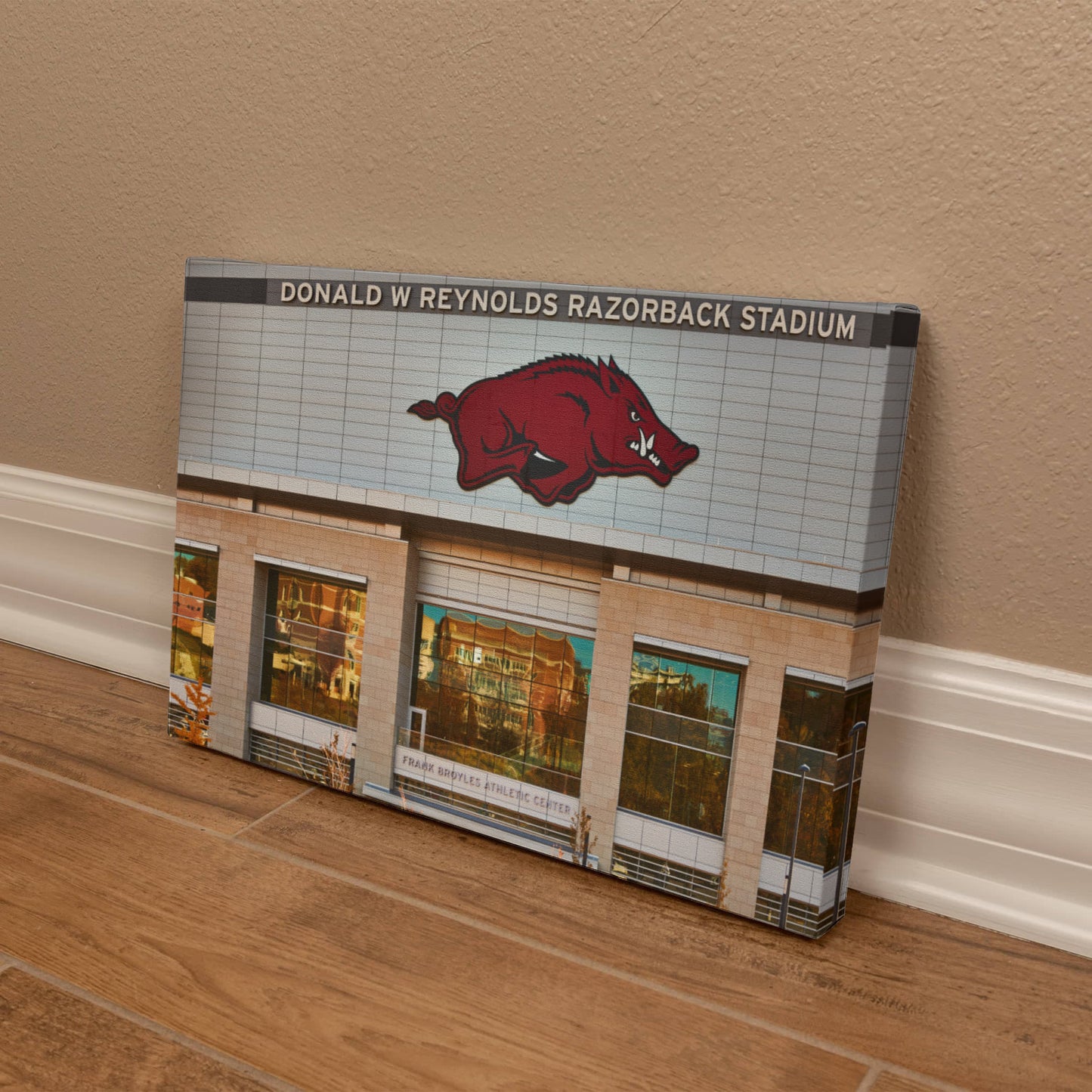 Canvas Wall Art - The Donald W. Reynolds Razorback Stadium, home of the University of Arkansas Razorbacks football team in Fayetteville