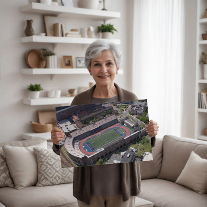 Canvas Wall Art - Aerial view of Philadelphia, Pennsylvania, with a focus on Franklin Field, home of the Penn Relays