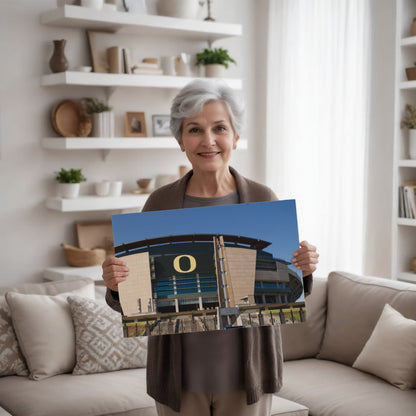 Canvas Wall Art - The Autzen Stadium is the home field of the Oregon Ducks football team