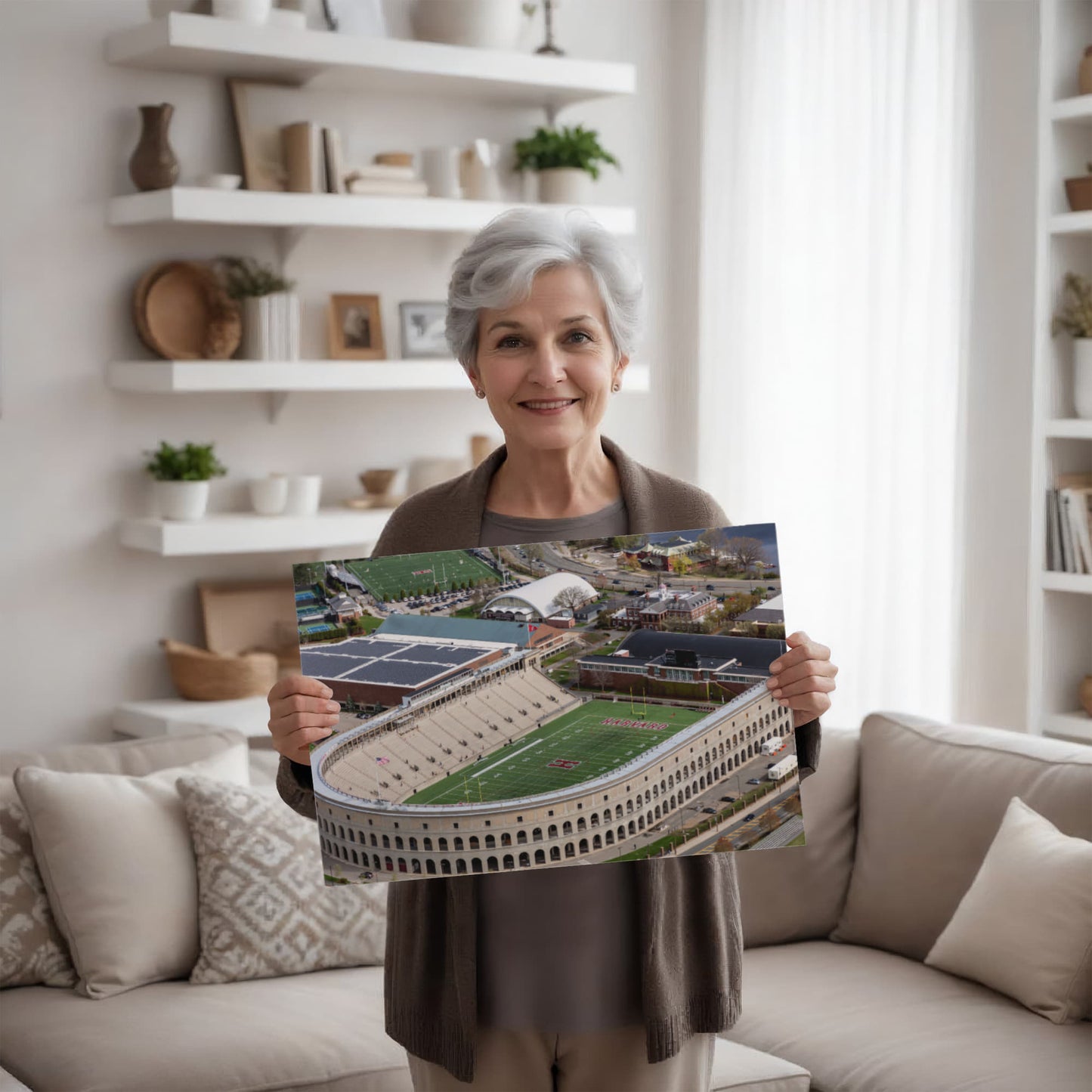 Canvas Wall Art - Harvard University's football facility in Cambridge, Massachusetts, 2019