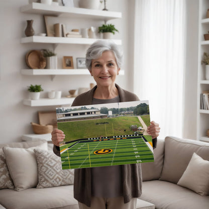 Canvas Wall Art - Eddie Robinson Stadium, the home field of the Grambling Tigers football team at Grambling State University, one of America's pre-eminent HBCU