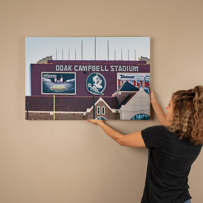 Canvas Wall Art - Doak Campbell Stadium, the home football stadium of the Florida State Seminoles team at Florida State University in Tallahassee
