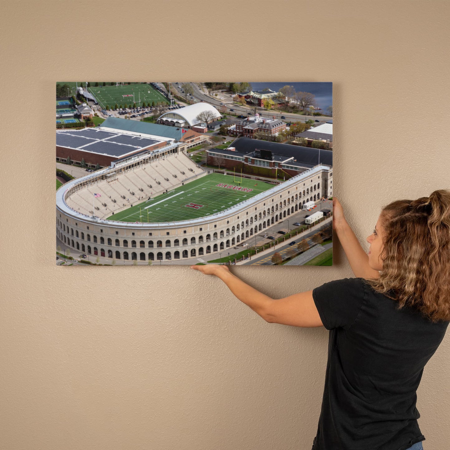 Canvas Wall Art - Harvard University's football facility in Cambridge, Massachusetts, 2019