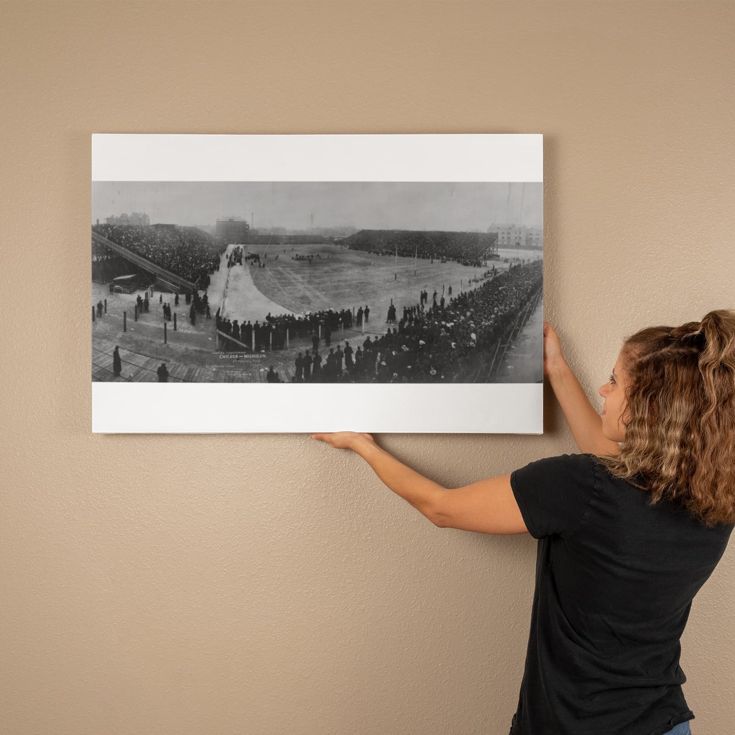 Canvas Wall Art - Western Championship, Chicago - Michigan at Marshall Field, Chicago, 1905