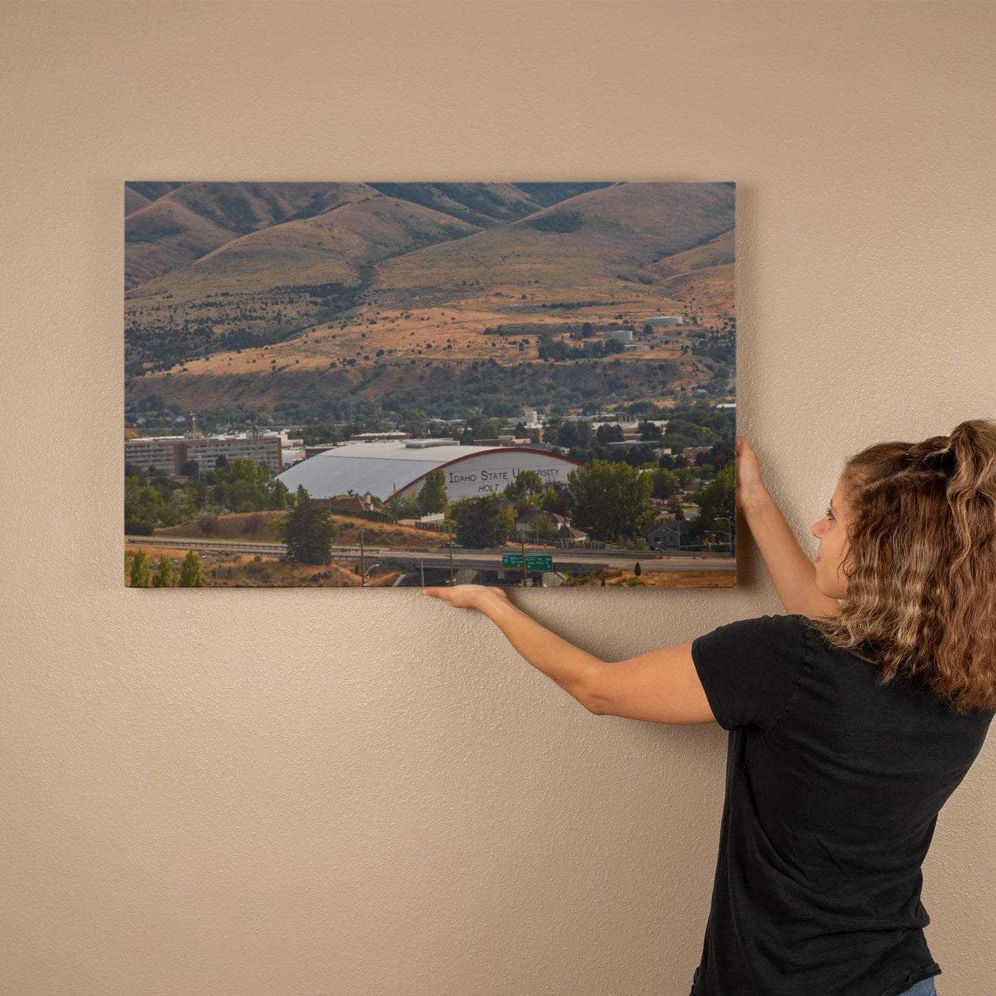 Canvas Wall Art - Holt Arena, the home of the Idaho State University Bengals football team in Pocatello, Idaho