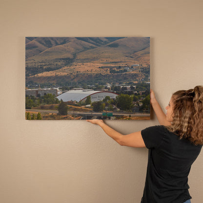 Canvas Wall Art - Holt Arena, the home of the Idaho State University Bengals football team in Pocatello, Idaho