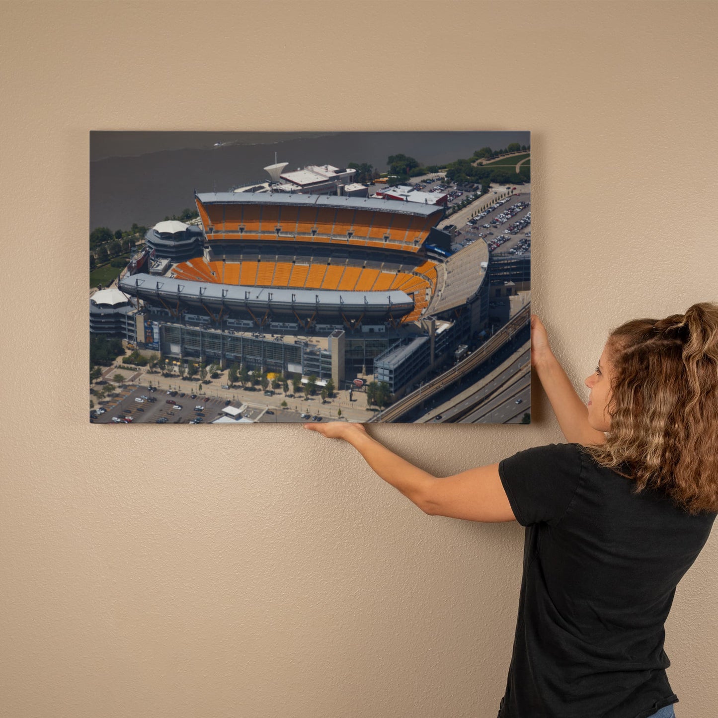 Canvas Wall Art - Heinz Field, the home statium of the Pittsburgh Steelers NFL team
