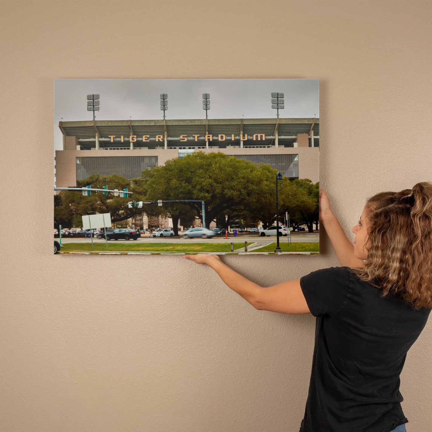 Canvas Wall Art - LSU Tiger Stadium at Louisiana State University in Baton Rouge