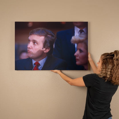 Canvas Wall Art - Donald Trump, Press conference at Trump Tower, U.S. football league, New Jersey Generals football, 1982