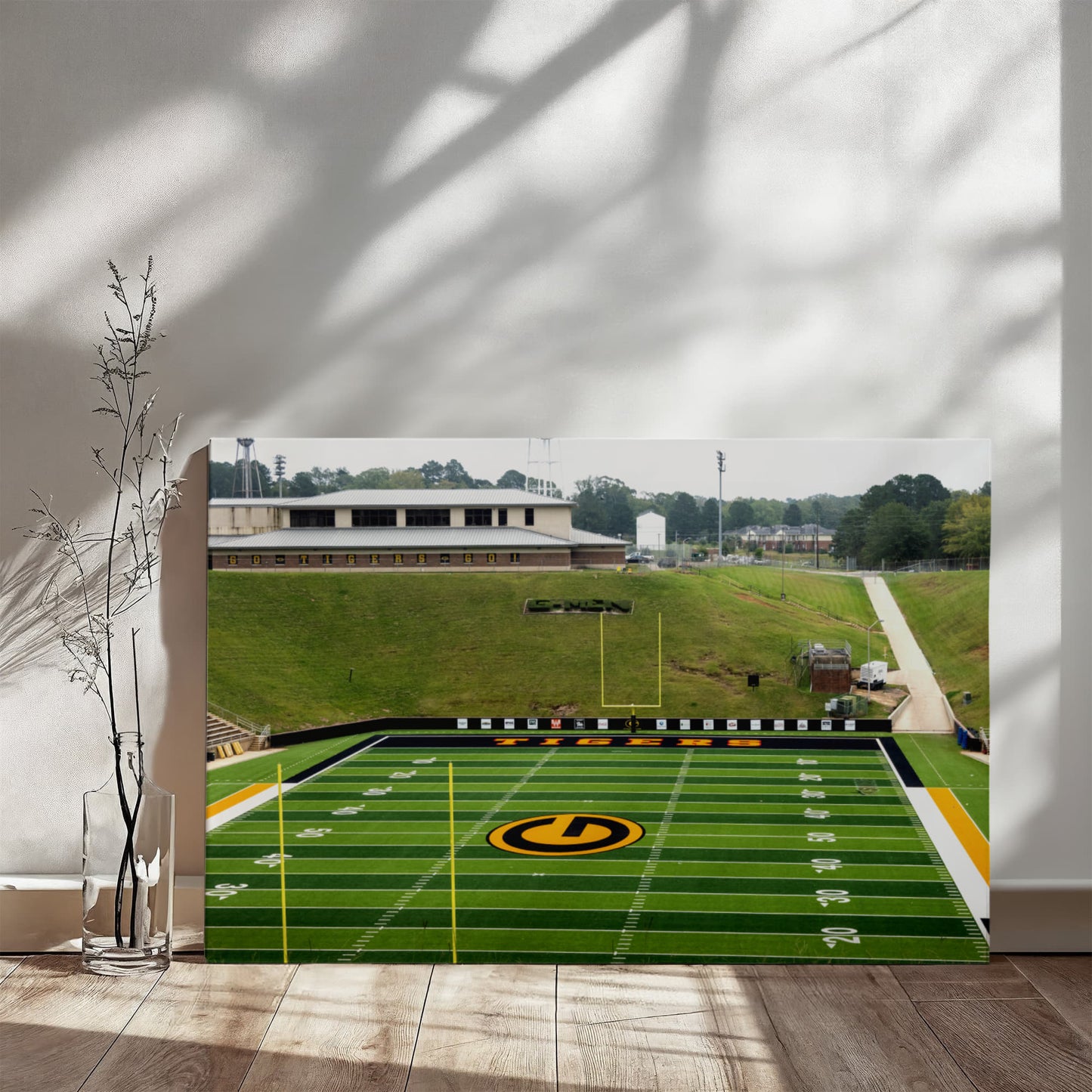 Canvas Wall Art - Eddie Robinson Stadium, the home field of the Grambling Tigers football team at Grambling State University, one of America's pre-eminent HBCU