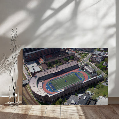 Canvas Wall Art - Aerial view of Philadelphia, Pennsylvania, with a focus on Franklin Field, home of the Penn Relays