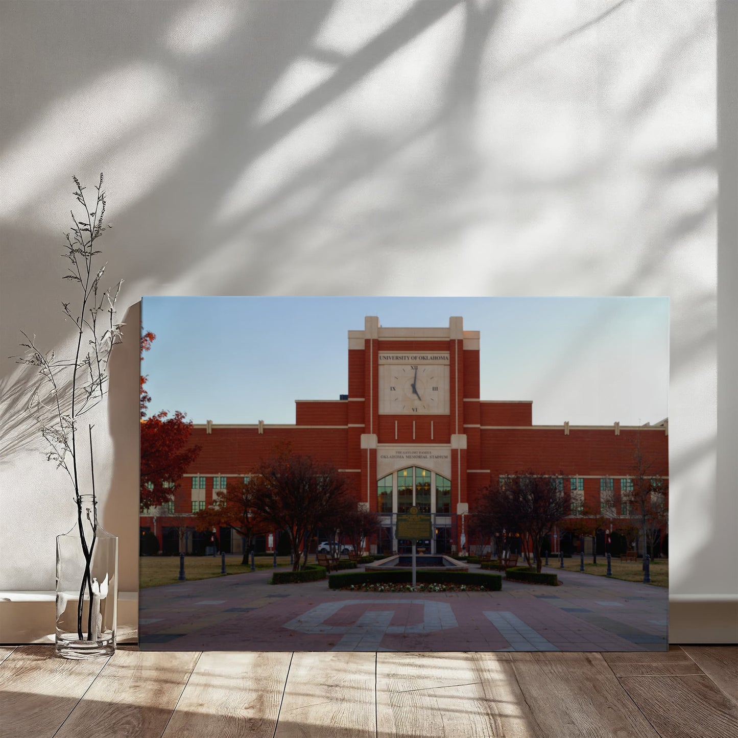 Canvas Wall Art - The Gaylord Family Oklahoma Memorial Stadium in Norman, a prominent suburb of the Oklahoma capital city, is the home field of the Oklahoma Sooners football teamty