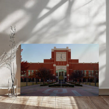 Canvas Wall Art - The Gaylord Family Oklahoma Memorial Stadium in Norman, a prominent suburb of the Oklahoma capital city, is the home field of the Oklahoma Sooners football teamty