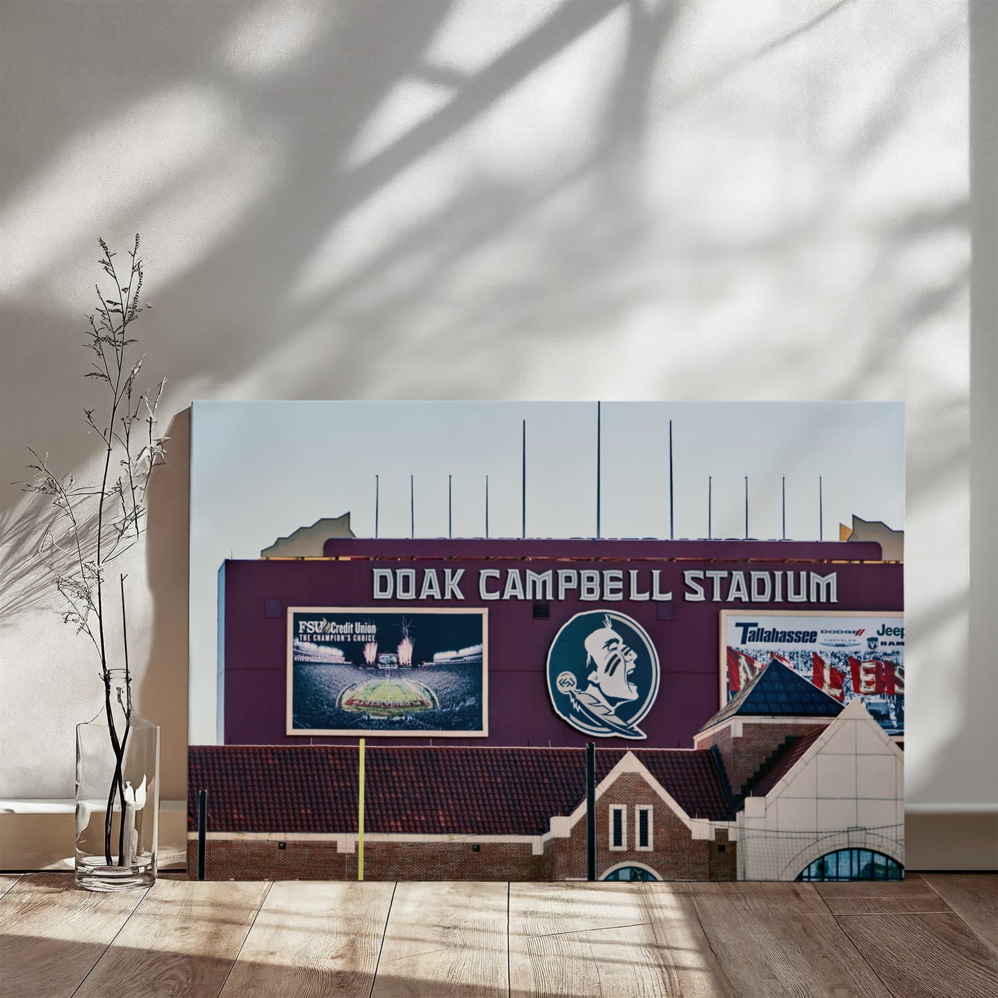 Canvas Wall Art - Doak Campbell Stadium, the home football stadium of the Florida State Seminoles team at Florida State University in Tallahassee