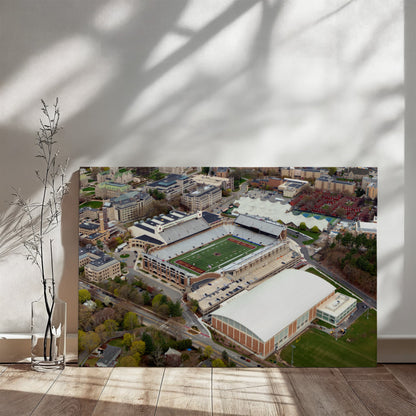 Canvas Wall Art - Boston College campus in the affluent village of Chestnut Hill, west of the city, with a focus on Alumni Stadium, the university's football field