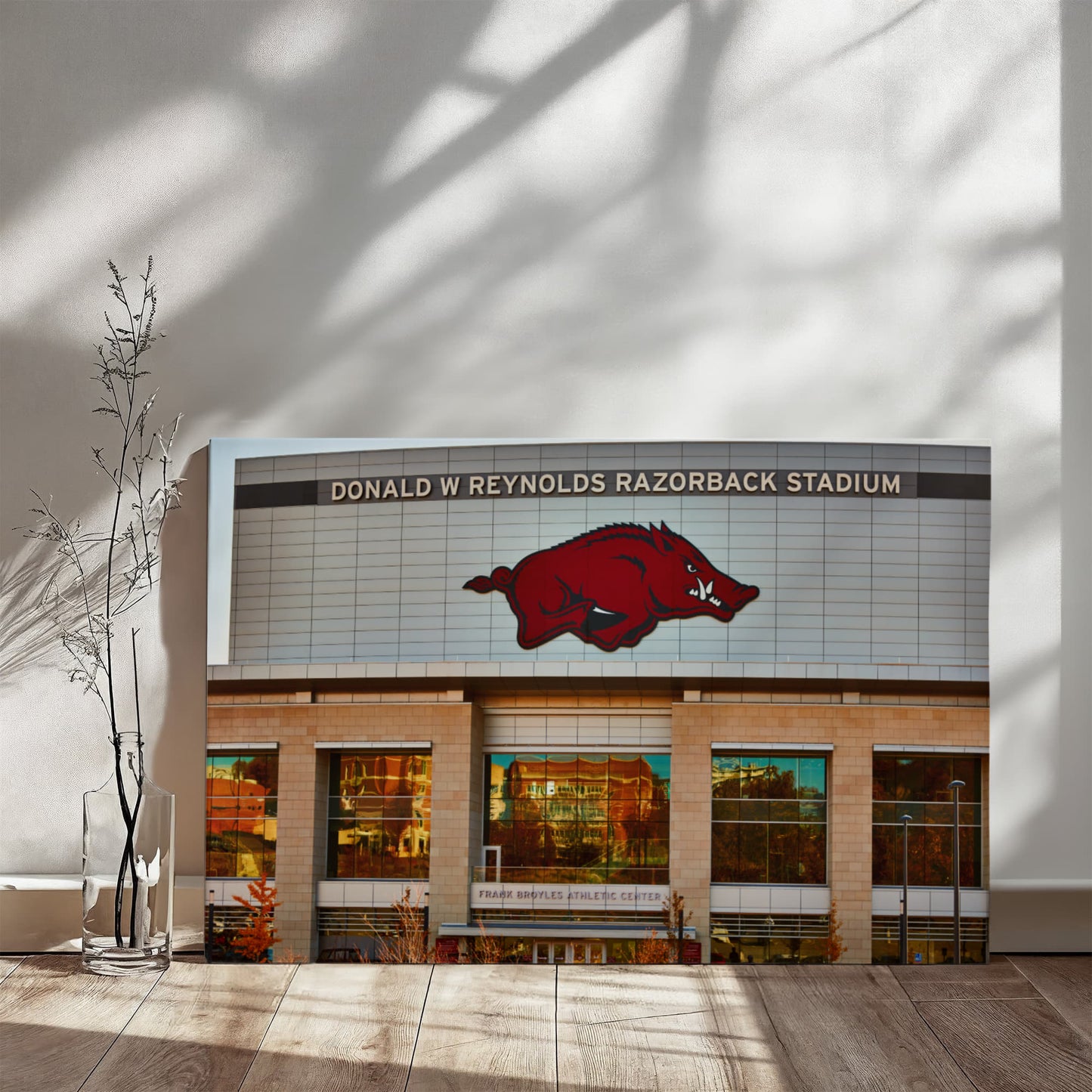 Canvas Wall Art - The Donald W. Reynolds Razorback Stadium, home of the University of Arkansas Razorbacks football team in Fayetteville