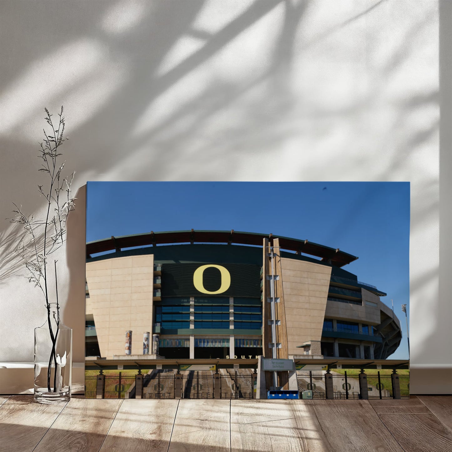Canvas Wall Art - The Autzen Stadium is the home field of the Oregon Ducks football team