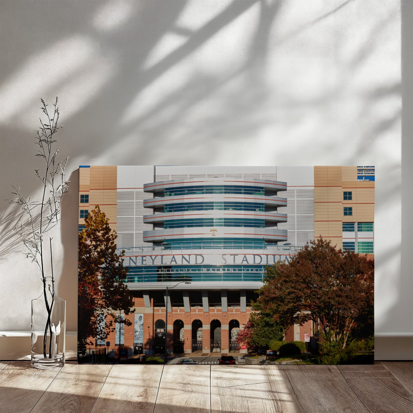 Canvas Wall Art - Neyland Stadium, the home of the University of Tennessee Volunteers' football team on the sprawling campus in Knoxville