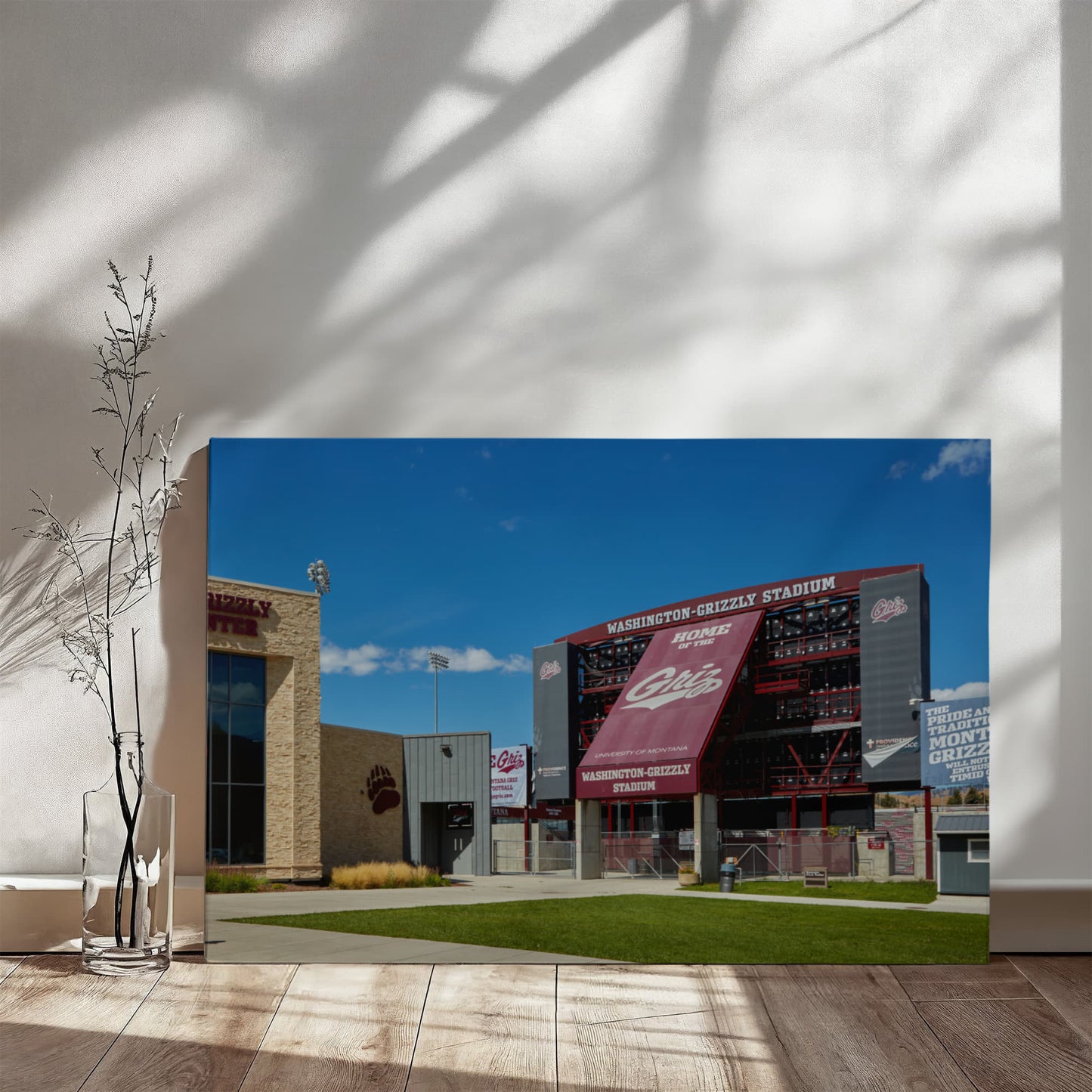 Canvas Wall Art - Washington-Grizzly Stadium, the home field of the University of Montana's football team, nicknamed the Grizzlies, in Missoula