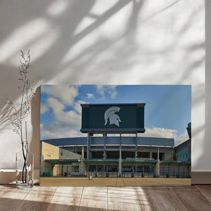Canvas Wall Art - Spartan Stadium, the football stadium at Michigan State University in East Lansing. The university's athletic teams are nicknamed Spartans